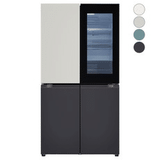 냉장고 추천 - LG전자 디오스 오브제컬렉션 노크온 4도어 냉장고 메탈 870L